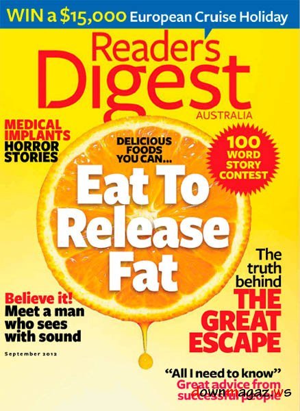 Reader's Digest Australia - September 2012 Reader's Digest Australia - September 2012