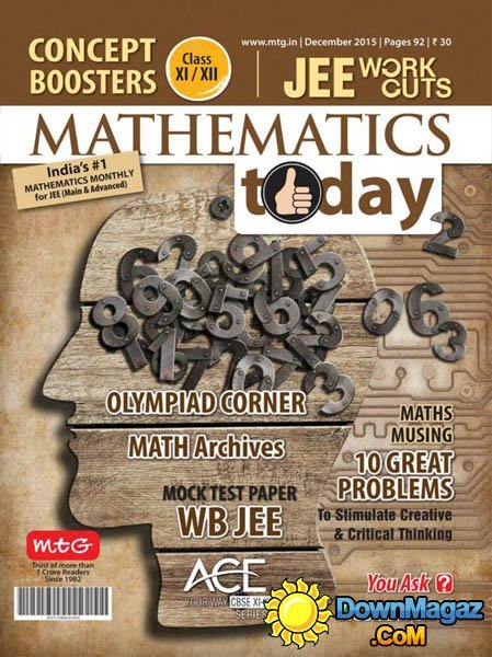 Mathematics Today IN - December 2015 Mathematics Today IN - December 2015