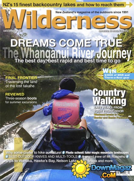 Wilderness NZ – December 2015 Wilderness NZ – December 2015