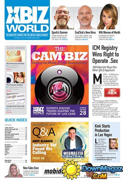 XBIZ World - August 2014 XBIZ World - August 2014