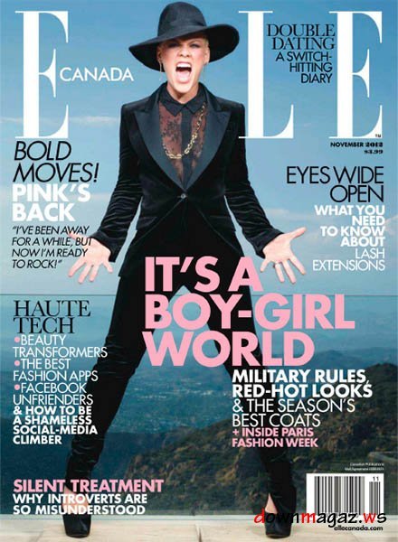 Elle Canada Magazine November 2012