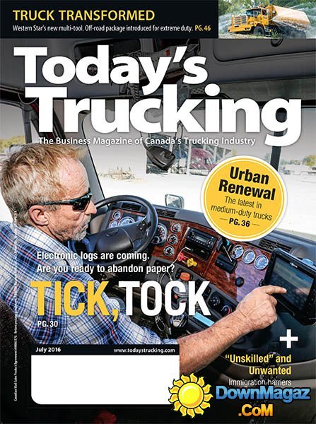Today's Trucking - July 2016 Today's Trucking - July 2016