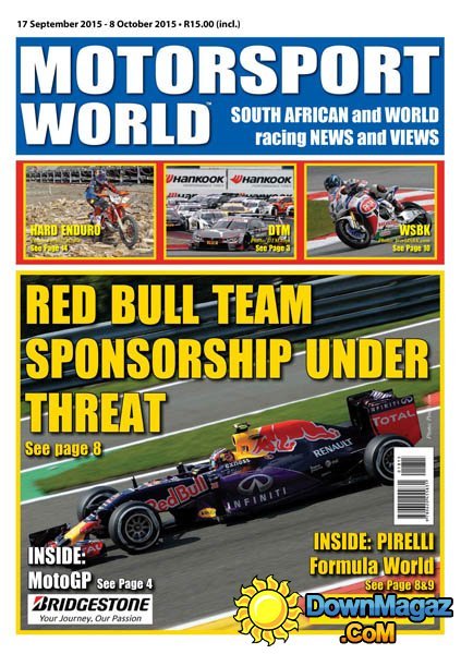 Motorsport World SA – 17 September 2015 Motorsport World SA – 17 September 2015