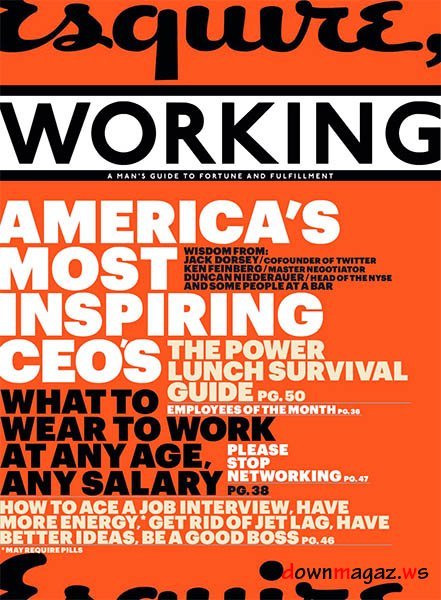 Esquire Working USA Magazine - Fall 2012 Esquire Working USA Magazine - Fall 2012