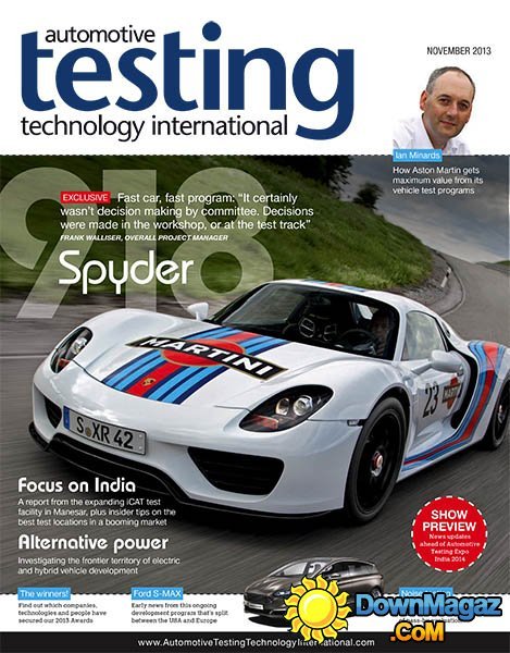 Automotive Testing Technology International - November 2013 Automotive Testing Technology International - November 2013