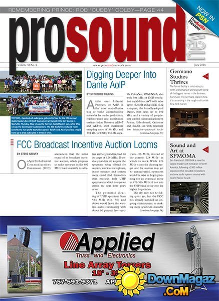 ProSound News - June 2016 ProSound News - June 2016
