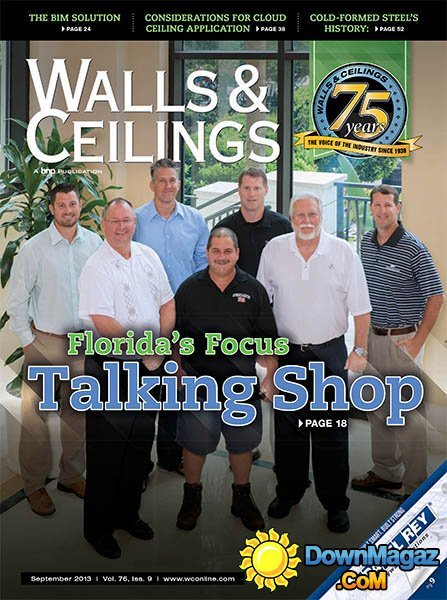 Walls & Ceilings - September 2013 Walls & Ceilings - September 2013