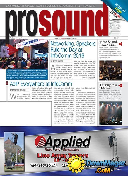 ProSound News - July 2016 ProSound News - July 2016