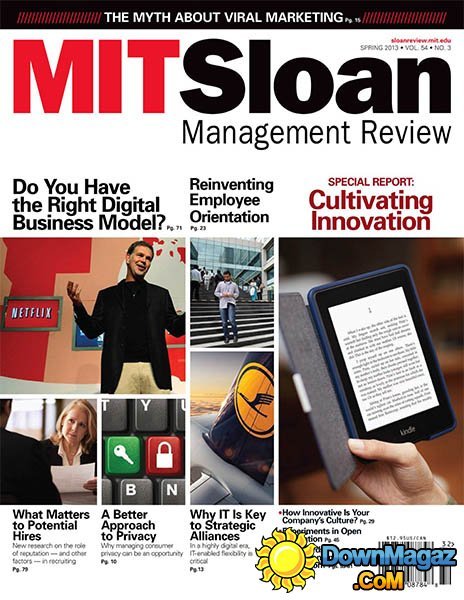MIT Sloan Management Review - Spring 2013 MIT Sloan Management Review - Spring 2013