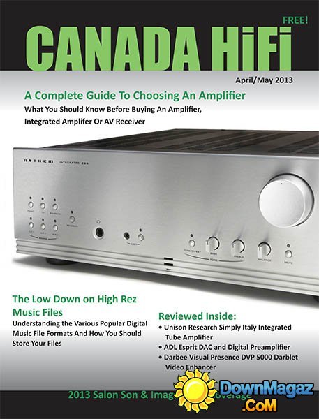 Canada HiFi - April/May 2013 Canada HiFi - April/May 2013