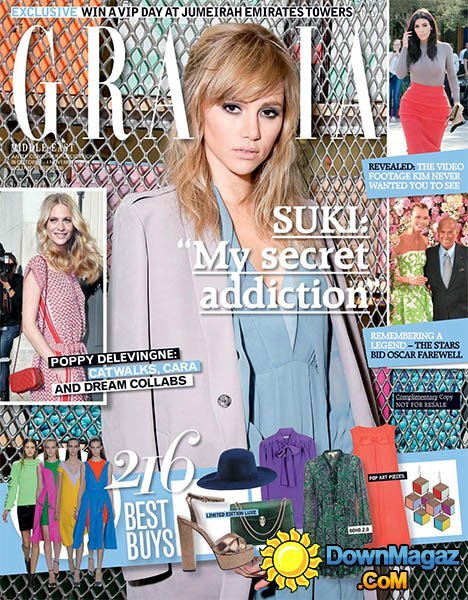 Grazia Middle East - 29 October 2014 Grazia Middle East - 29 October 2014