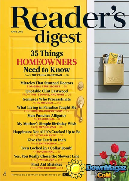 Reader's Digest USA - April 2015 Reader's Digest USA - April 2015