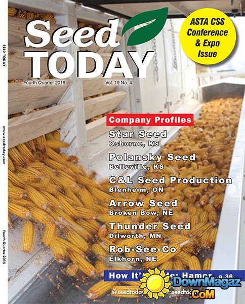Seed Today USA - Vol 19 No.4, 2015 Seed Today USA - Vol 19 No.4, 2015