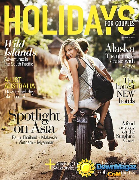 Holidays for Couples - October 2016 - March 2017