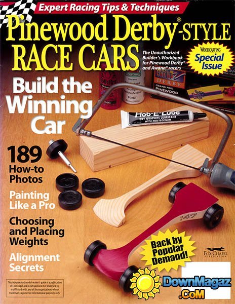 Pinewood Derby-Style Race Cars - Woodcarving Magazine Special Publication