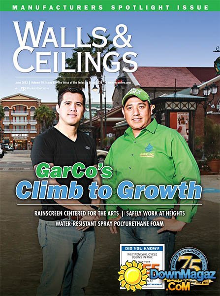 Walls & Ceilings - June 2013 Walls & Ceilings - June 2013