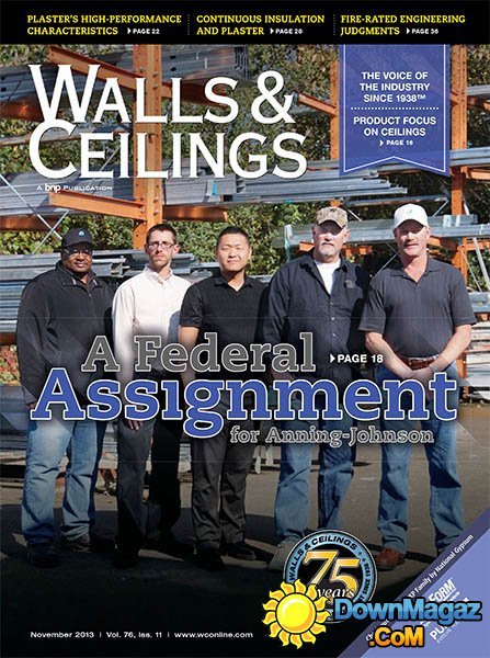 Walls & Ceilings - November 2013 Walls & Ceilings - November 2013