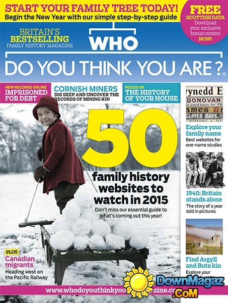 Who Do You Think You Are? - January 2015 Who Do You Think You Are? - January 2015