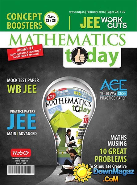 Mathematics Today IN - February 2016 Mathematics Today IN - February 2016