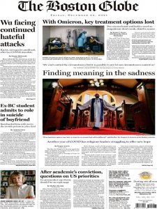 The Boston Globe - 12.24.2021