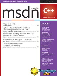 MSDN - April 2013