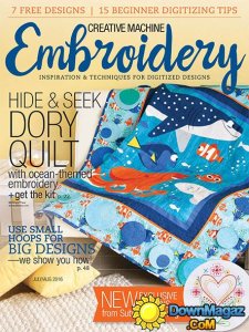 Creative Machine Embroidery - July/August 2016