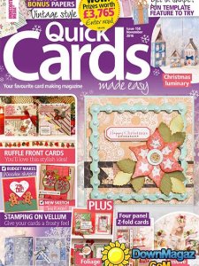 Quick Cards Made Easy - November 2016