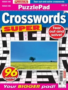 PuzzleLife PuzzlePad Crosswords Super - Is. 80 2024