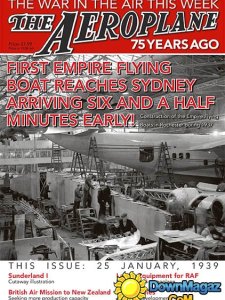 First Empire Flying Boat Reaches Sydney Arriving Six and a Half Minutes Early! (The Aeroplane 75 Years Ago)