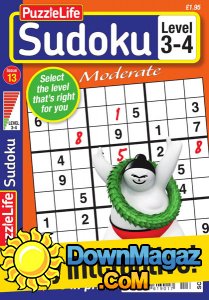 PuzzleLife Sudoku Moderate - Issue 13 2017