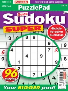 PuzzleLife PuzzlePad Sudoku Super - November 2024