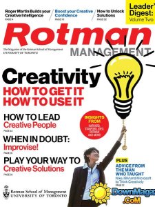 Rotman Management CA - Leader’s Digest, Volume 2: Creativity