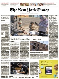 International New York Times - 25.08.2020