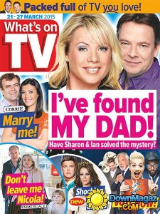 What's on TV - 21 March 2015