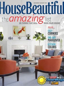 House Beautiful USA - December 2013 - January 2014