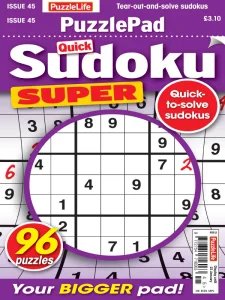 PuzzleLife PuzzlePad Sudoku Super - Is. 45 2024