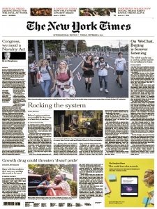 International New York Times - 09.08.2020