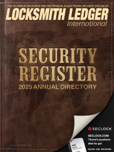 Locksmith Ledger Int - Security Register 2025 Annual Directory