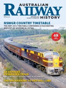 Australian Railway History - 01.2022