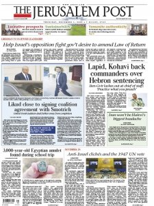 The Jerusalem Post - 1.12.2022