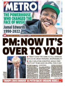 Metro UK - 22.02.2022