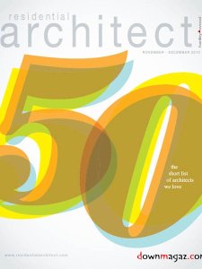 Residential Architect Magazine - Nov/Dec 2010