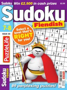 PuzzleLife Sudoku Fiendish - Is. 30 2018