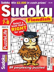 PuzzleLife Sudoku Fiendish - Is. 92 2023