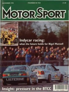 Motor Sport Retros - 11.1992