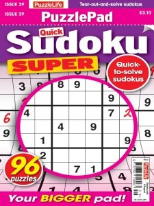 PuzzleLife PuzzlePad Sudoku Super - Is. 39 2024