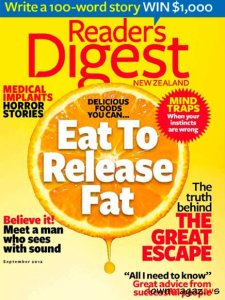 Reader's Digest New Zealand - September 2012