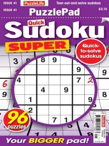 PuzzleLife PuzzlePad Sudoku Super - Is. 41 2024