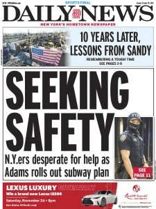 New York Daily News 10.30 2022