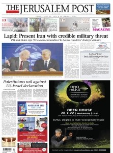 The Jerusalem Post 15.07 2022